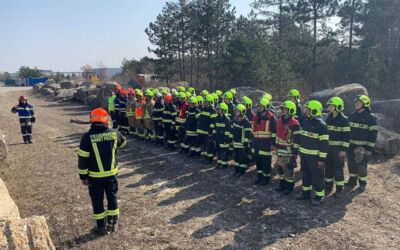 Übung Katastrophenhilfszug der Freiwilligen Feuerwehr Weikersdorf